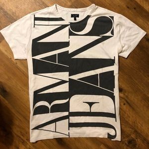 ARMANI JEANS OVERSIZE SPELLOUT TEESHIRT